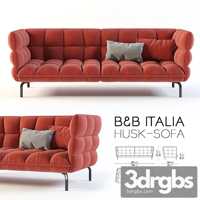 BB Italia Husk Sofa 3D Model Free