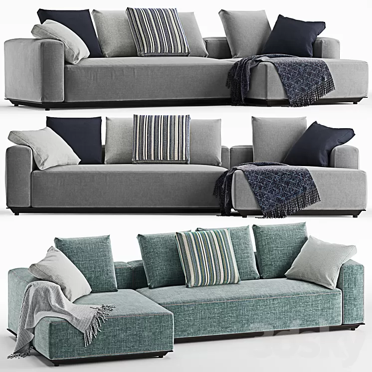 B&B italia Hybrid sofa set 3D Model
