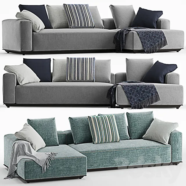 B&B italia Hybrid sofa set 3DModel
