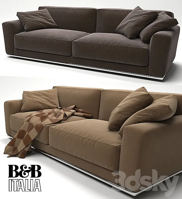 B&B Italia Luis Sofa 3D Model