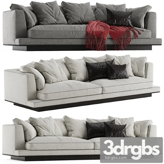 B&B italia Maxalto Aurae sofa 3D Model Free
