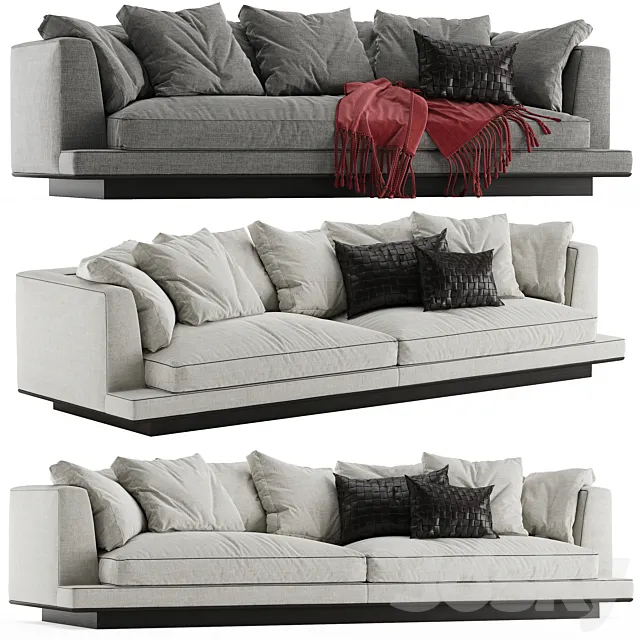 B&B italia Maxalto Aurae sofa 3D Model