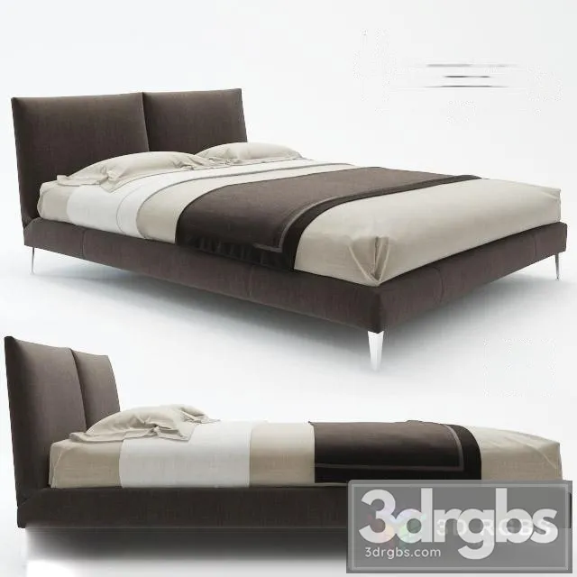BB Italia Maxalto Bed 3D Model Free