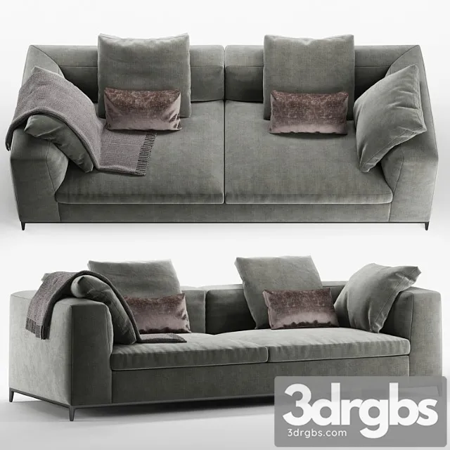 B&b italia michel club sofa 2 3D Model Free