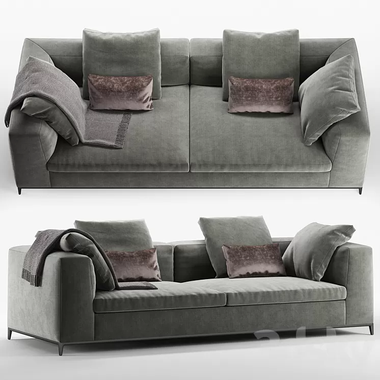 B&B italia Michel Club sofa 3D Model