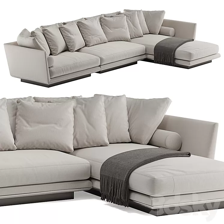B&B italia Noonu L sofa 3D Model
