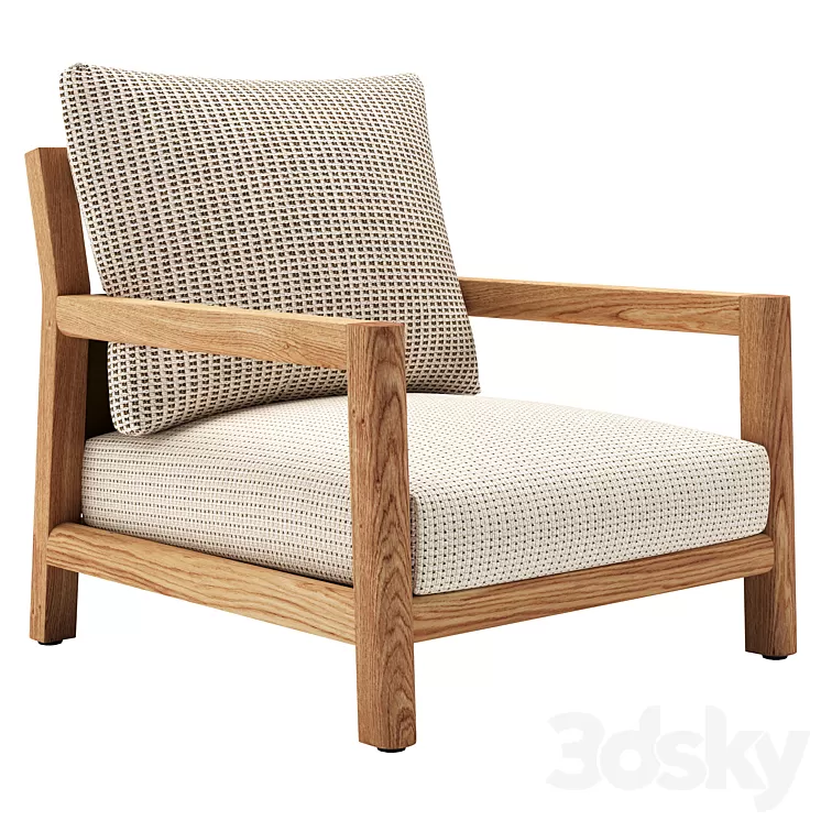B&B Italia Pablo Outdoor Armchair 3D Model Free
