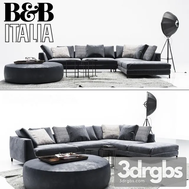 BB Italia Ray Sofa 3D Model Free