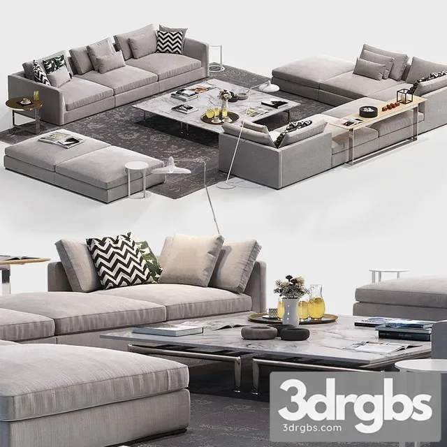 BB Italia Richard Sofa 2 3D Model Free