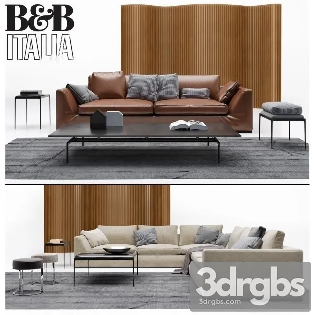 BB Italia Richard Sofa 3D Model Free