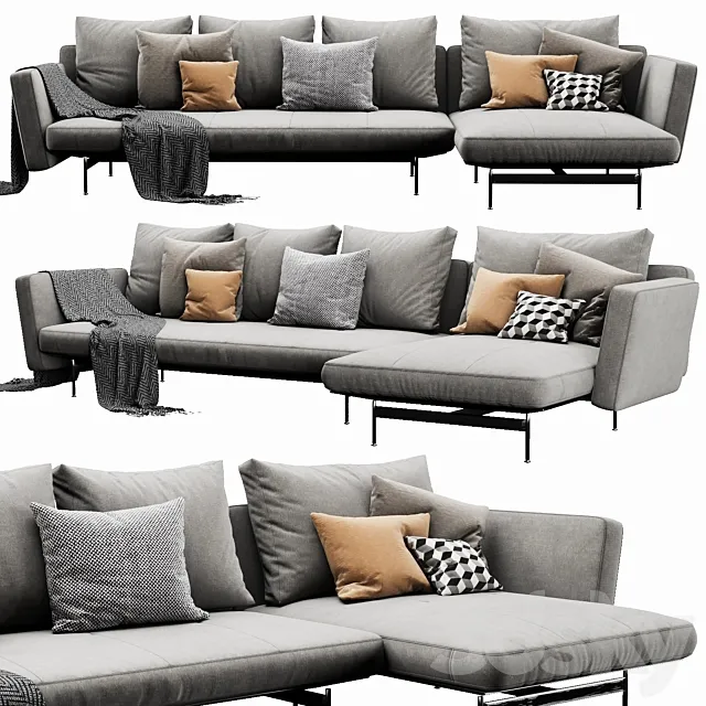 B&B Italia SAKE Chaise Lounge 3DModel