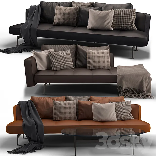 B&B Italia SAKé sofa_03 3D Model