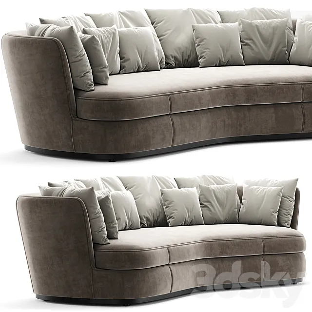 B&B Italia Sofa Apollo -Maxalto - Design by Antonio Citterio 3D Model