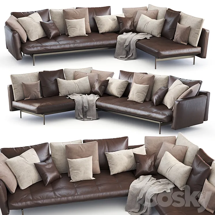 B&B Italia sofa Sake 3D Model Free