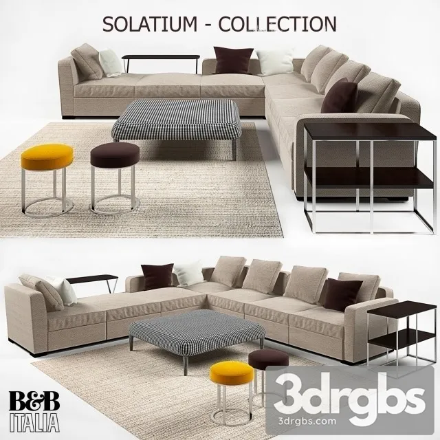 BB Italia Solatium Sofa 3D Model Free