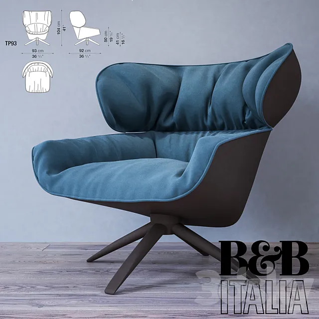 B&B Italia Tabano 3D Model