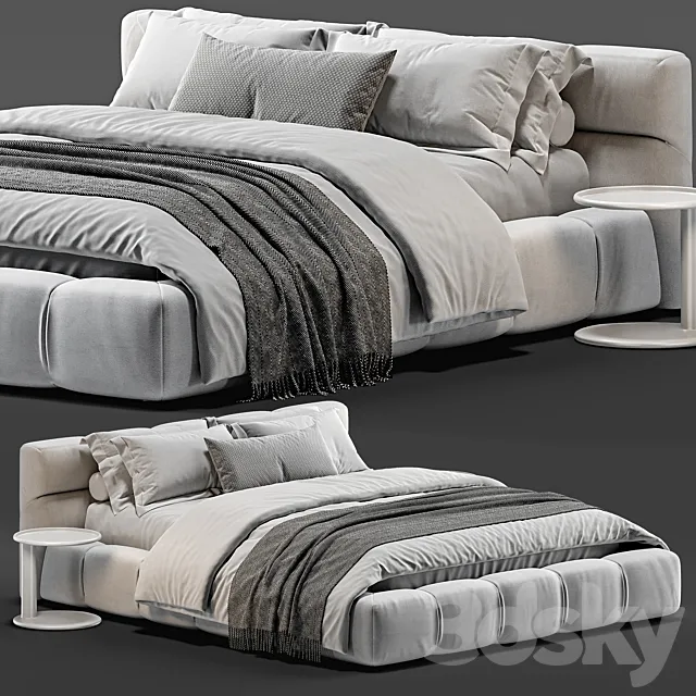 B&B Italia Tufty Bed_vol 02 3DModel