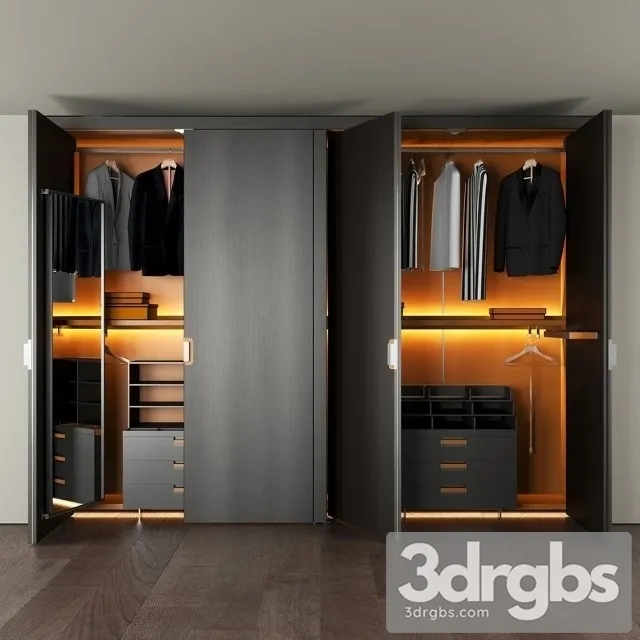 BB Italia Wardrobe 3D Model Free