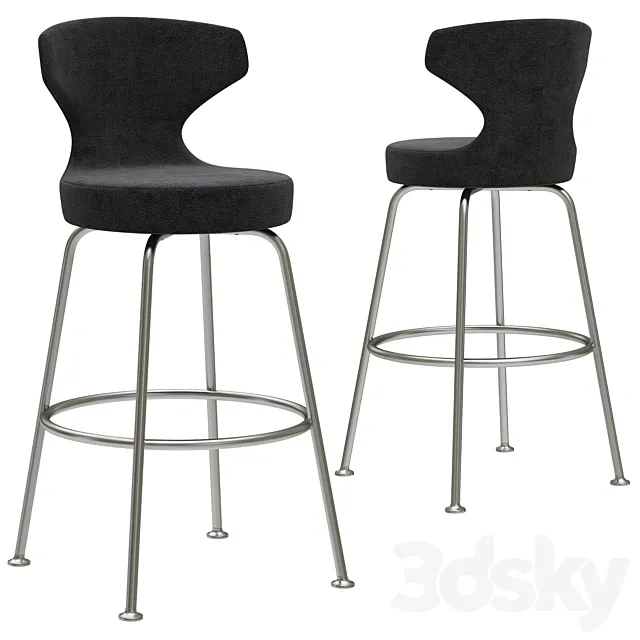 B&B Papilio bar stool 3D Model