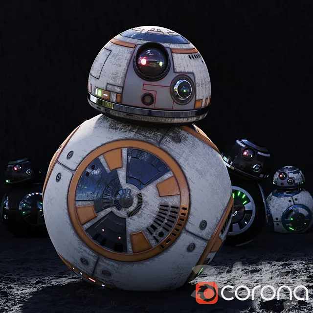 BB8_HighPoly (HD) _StarWarsDroid 3D Model