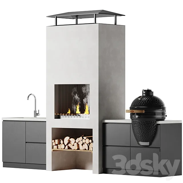 BBQ oven 3D Model