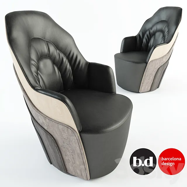 BD Barcelona Design - Couture Armchair 2016 3DModel