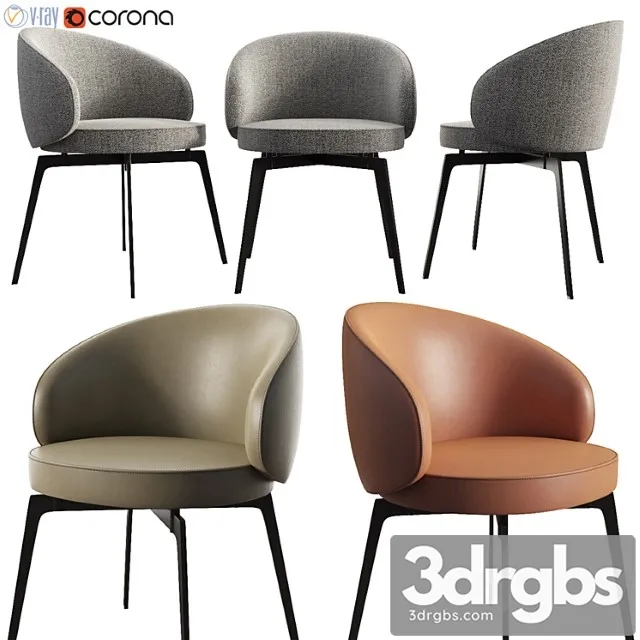 Bea Dinning Chair Lemamobili 1 3D Model Free