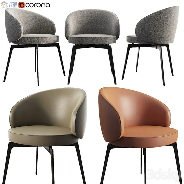 Bea Dinning Chair Lemamobili 3D Model