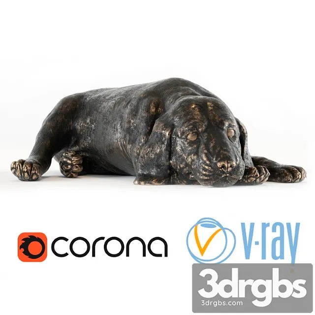 Beagle figurine 3D Model Free