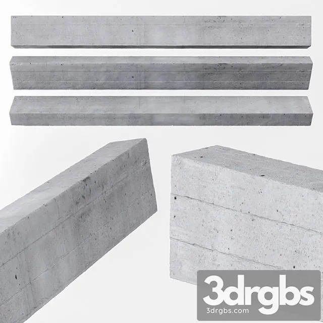 Beam concrete ceiling 3D Model Download