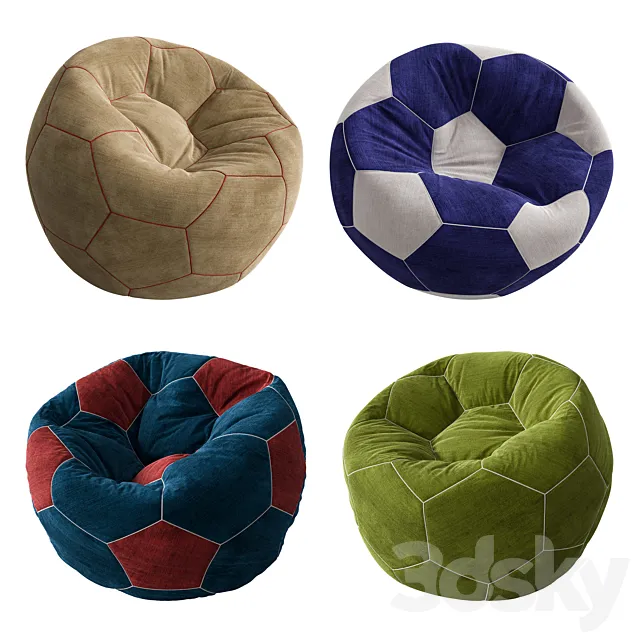 Bean Bag Ball Set 3D Model