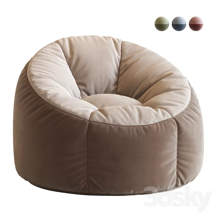 Bean Bag Chair 3D Model