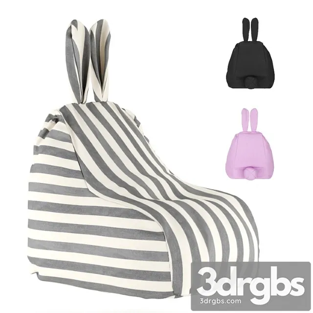 Bean Bag Chair 3D Model Free