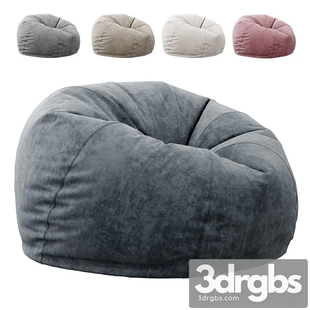 Bean bag chair by westelm 2 3D Model Free