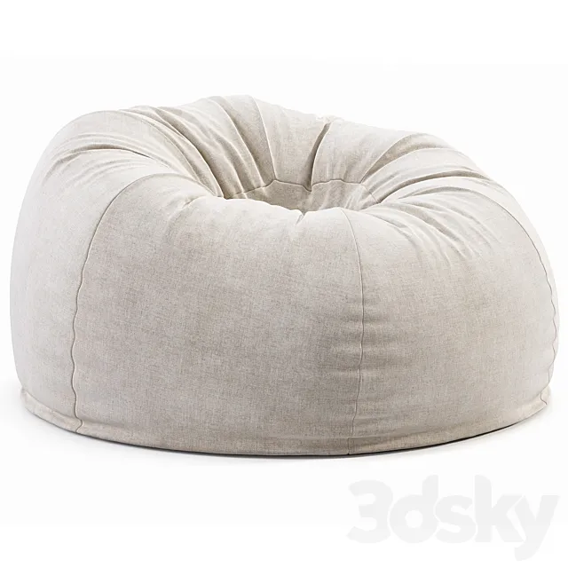 Bean Bag Chair By Westelm 3D Model