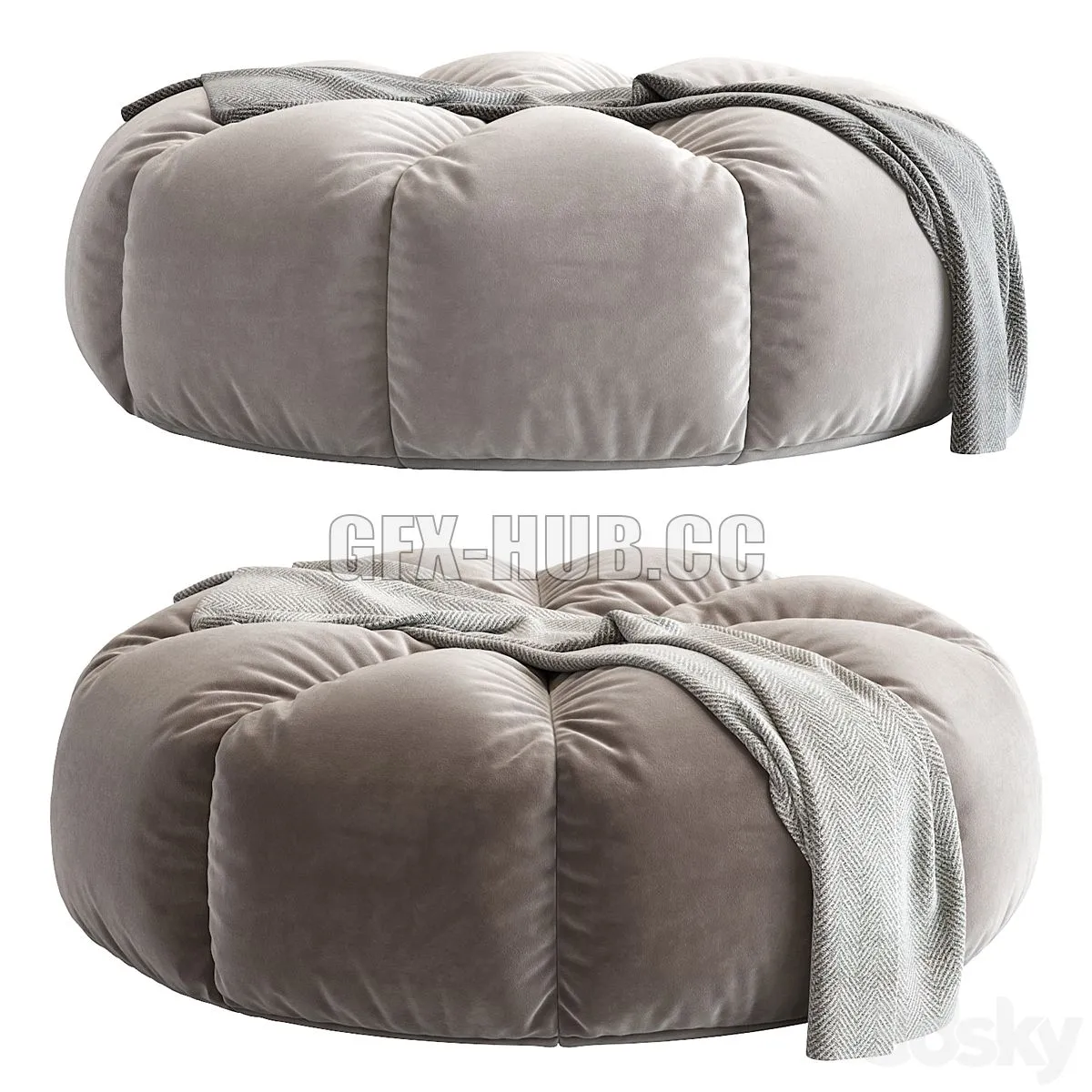 Bean Bag Chair N6 3D Model