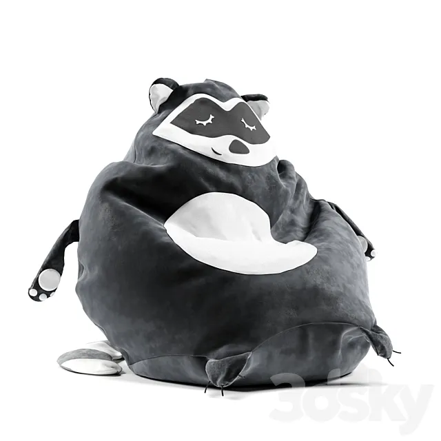 Bean bag DreamBag Raccoon 3DModel