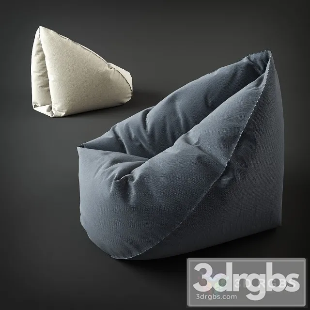 Bean Bag Fabric 3D Model Free