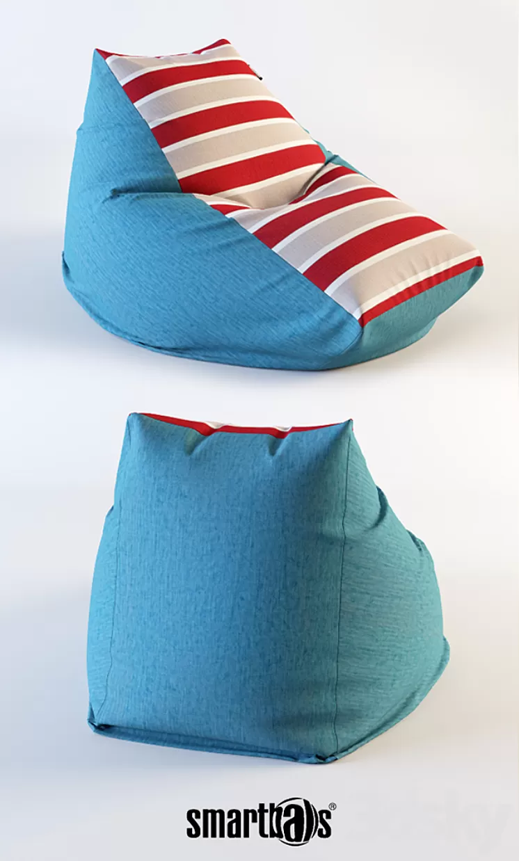 Bean bag "Trapeze" \/ from the Russian company Smartballs. 3D Model
