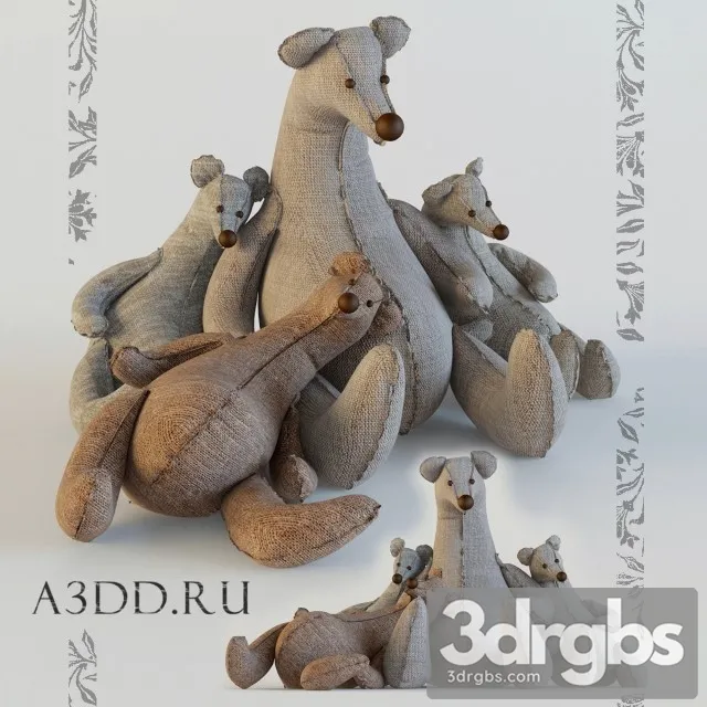 Bear Cotton 3D Model Free