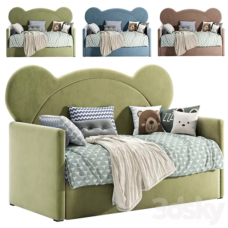 Bear daybed 3D Model Free