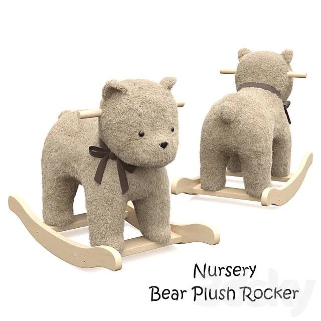 Bear plush rocker 3DModel