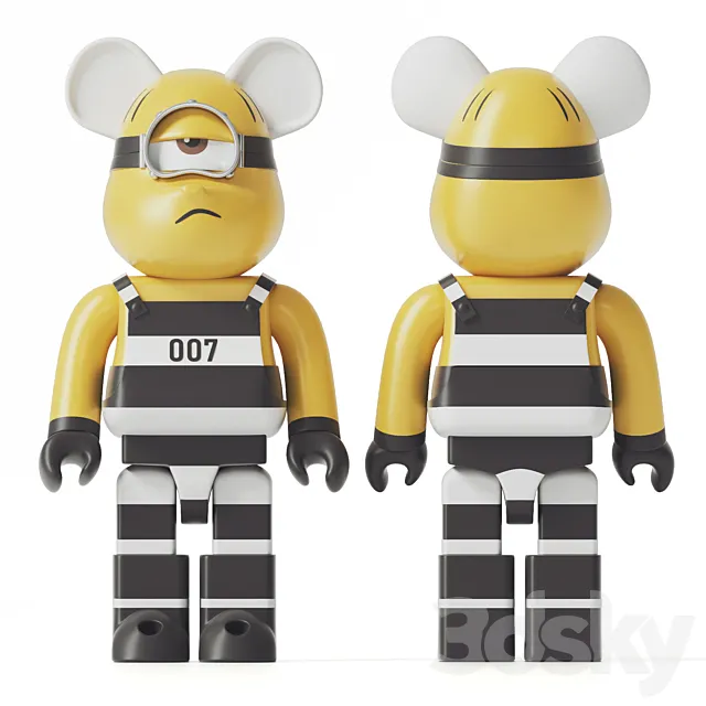 Bearbrick _ Minions 3DModel