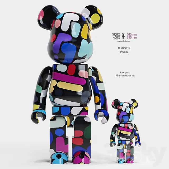 Bearbrick _ Yoon Hyup 3D Model