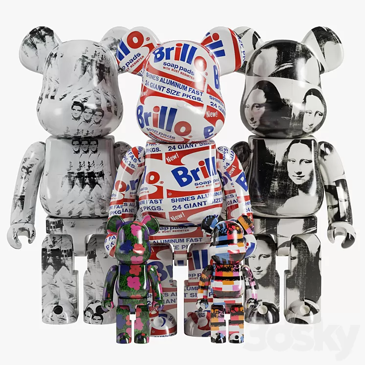 Bearbrick / Andy Warhol 3D Model