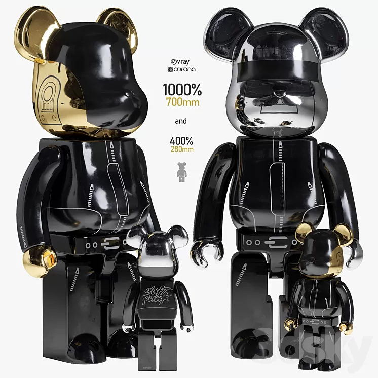 Bearbrick / Daft_Punk / Alive 3D Model