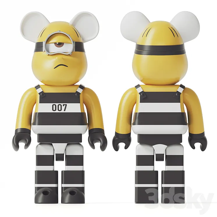 Bearbrick / Minions 3D Model Free