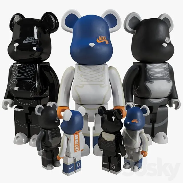 Bearbrick NIKE 3D Model