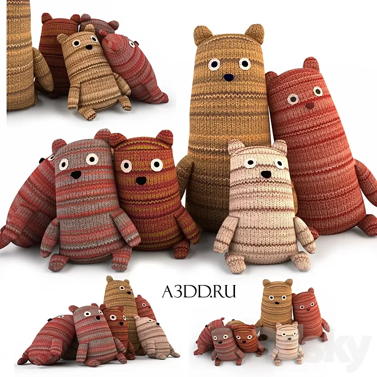 Bears 3D Model