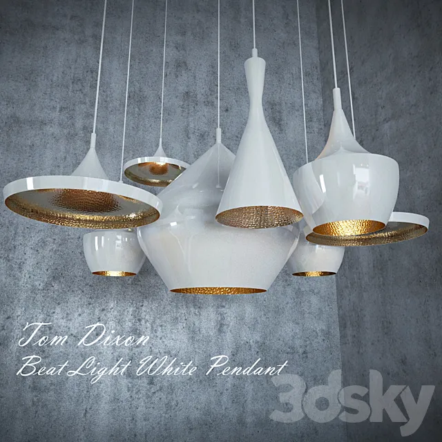 Beat Light White Pendant 3DModel